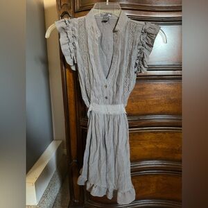 Gray layered blouse shirt